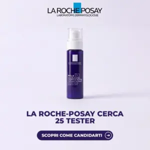La Roche-Posay Mela B3 Double Dose, flacone indaco del siero per il progetto tester