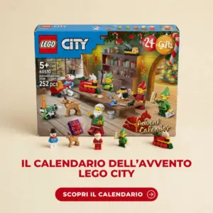 Calendario dell'Avvento LEGO City 60510 con minifigure di Natale