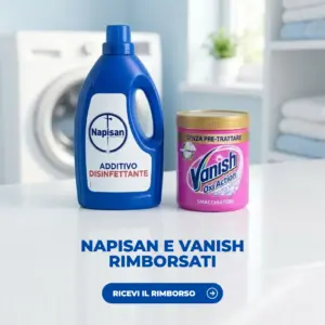 Cashback Napisan e Vanish: Napisan Additivo Disinfettante e Vanish Oxi Action