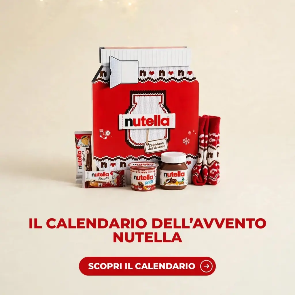 Calendario dell'Avvento Nutella con 24 sorprese