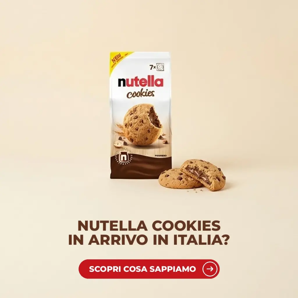 Confezione Nutella Cookies da 7 biscotti con due cookies ripieni di crema