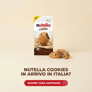 Confezione Nutella Cookies da 7 biscotti con due cookies ripieni di crema
