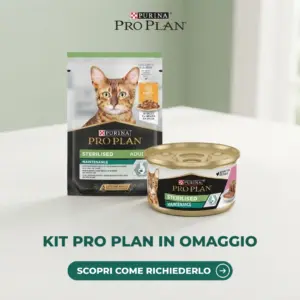Kit omaggio Purina Pro Plan Sterilised: bustina al pollo e lattina Terrine per gatti sterilizzati