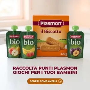 Raccolta punti Plasmon Happy Pappa: Biscotto Plasmon, pastina e omogeneizzati alla frutta Plasmon