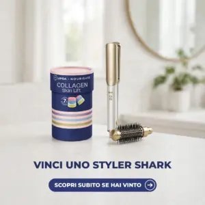 Integratore UPSA Collagen e styler Shark del concorso UPSA Glow and Win