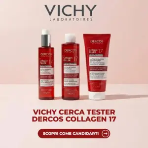 Routine Vichy Dercos Collagen 17 Filler: pre-shampoo, shampoo e balsamo